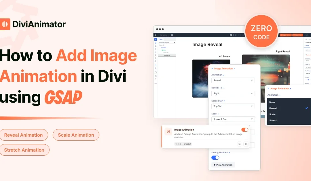 How to Add Image Animation in Divi using GSAP